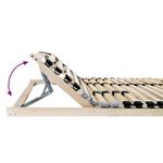 Casa si Gradina - Mobilier - Saltele si somiere - Somiere - Somiera pat cu headboard Manual Negru si Gri 120 x 190 cm Lemn - Infinity.ro