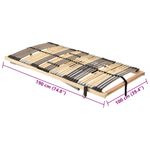 Casa si Gradina - Mobilier - Saltele si somiere - Somiere - Somiera de pat electrica cu lamele – 39 lamele, 7 zone, 100 x 190 cm - Infinity.ro