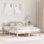 Casa si Gradina - Mobilier - Paturi si accesorii - Paturi - Cadru de pat cu spatar 160x200 cm din lemn masiv de pin - Infinity.ro