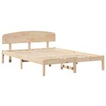 Casa si Gradina - Mobilier - Paturi si accesorii - Paturi - Cadru de pat cu spatar 160x200 cm din lemn masiv de pin - Infinity.ro