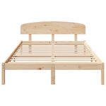 Casa si Gradina - Mobilier - Paturi si accesorii - Paturi - Cadru de pat cu spatar 160x200 cm din lemn masiv de pin - Infinity.ro