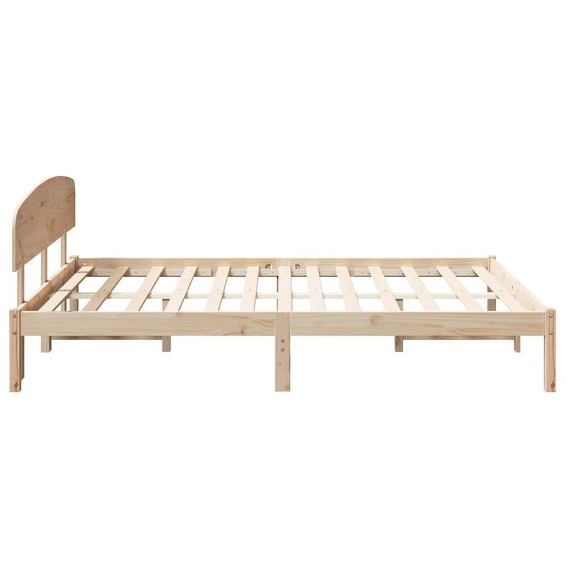 Casa si Gradina - Mobilier - Paturi si accesorii - Paturi - Cadru de pat cu spatar 160x200 cm din lemn masiv de pin - Infinity.ro