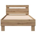 Casa si Gradina - Mobilier - Paturi si accesorii - Paturi - Cadru de pat din stejar Artisan de la , 90 x 190 cm, din lemn laminat. - Infinity.ro