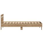 Casa si Gradina - Mobilier - Paturi si accesorii - Paturi - Cadru de pat din stejar Artisan de la , 90 x 190 cm, din lemn laminat. - Infinity.ro