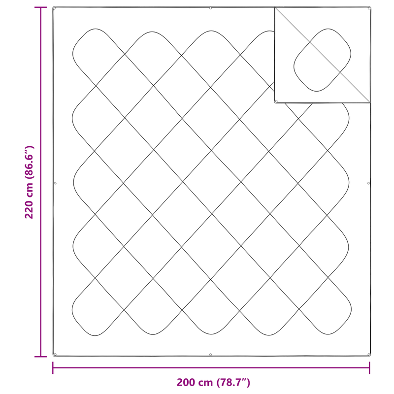 Casa si Gradina - Textile si covoare - Perne si pilote - Pilote - Pilota Altele cu perna 3 pcs Alb 200 x 220 cm Microfibra - Infinity.ro