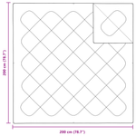 Casa si Gradina - Textile si covoare - Perne si pilote - Pilote - Pilota Altele cu perna 3 pcs Alb 200 x 200 cm Microfibra - Infinity.ro