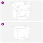 Casa si Gradina - Termice - Sobe, Seminee si accesorii - Seminee - Cuptor de foc Negru 50 x 50 x 40 cm Otel - Infinity.ro