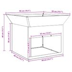 Casa si Gradina - Termice - Sobe, Seminee si accesorii - Seminee - Cuptor de foc Negru 50 x 50 x 40 cm Otel - Infinity.ro