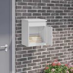 Casa si Gradina - Constructii - Depozitare, transport si protectie - Cutii postale - Cutie pentru colet Alb 44 x 35 x 59 cm Otel - Infinity.ro