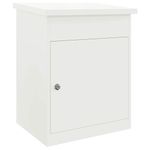 Casa si Gradina - Constructii - Depozitare, transport si protectie - Cutii postale - Cutie pentru colet Alb 44 x 35 x 59 cm Otel - Infinity.ro