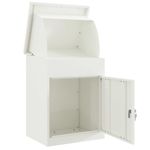 Casa si Gradina - Constructii - Depozitare, transport si protectie - Cutii postale - Cutie pentru colet Alb 44 x 35 x 59 cm Otel - Infinity.ro