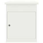 Casa si Gradina - Constructii - Depozitare, transport si protectie - Cutii postale - Cutie pentru colet Alb 44 x 35 x 59 cm Otel - Infinity.ro