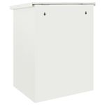 Casa si Gradina - Constructii - Depozitare, transport si protectie - Cutii postale - Cutie pentru colet Alb 44 x 35 x 59 cm Otel - Infinity.ro