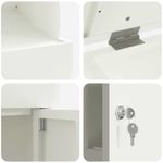 Casa si Gradina - Constructii - Depozitare, transport si protectie - Cutii postale - Cutie pentru colet Alb 44 x 35 x 59 cm Otel - Infinity.ro