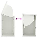 Casa si Gradina - Constructii - Depozitare, transport si protectie - Cutii postale - Cutie pentru colet Alb 44 x 35 x 59 cm Otel - Infinity.ro