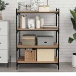 Casa si Gradina - Mobilier - Biblioteci si rafturi - Rafturi - Placa Raft pentru Carti cu raft 4 pcs Maro 100 x 40 x 1.5cm PAL - Infinity.ro