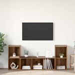 Casa si Gradina - Mobilier - Seturi de mobilier - Seturi living - Set dulap TV 3 pcs Maro 107 x 35 x 37 cm Lemn compozit - Infinity.ro