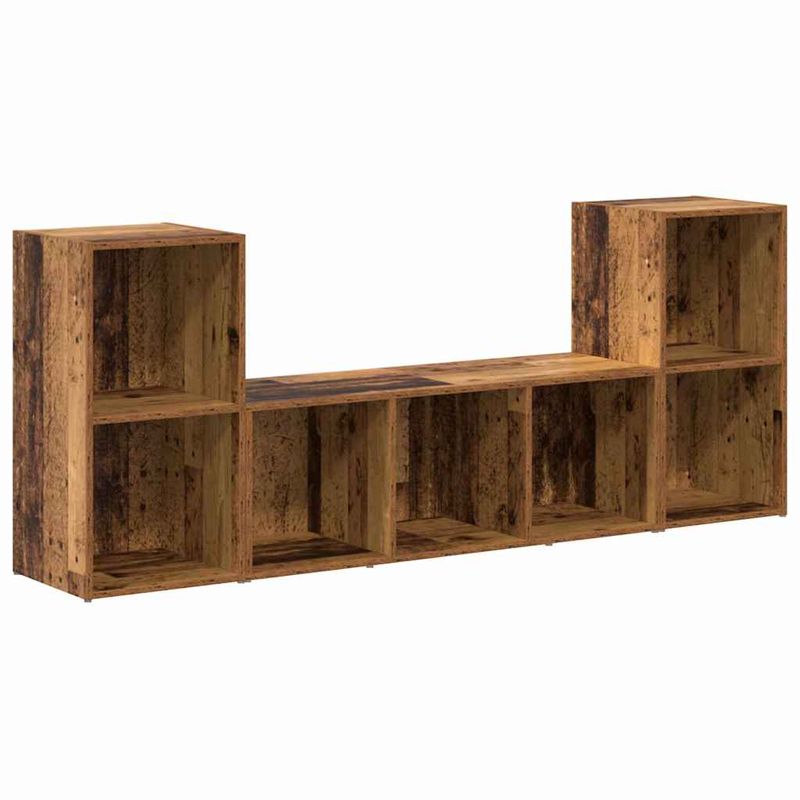 Casa si Gradina - Mobilier - Seturi de mobilier - Seturi living - Set dulap TV 3 pcs Maro 107 x 35 x 37 cm Lemn compozit - Infinity.ro