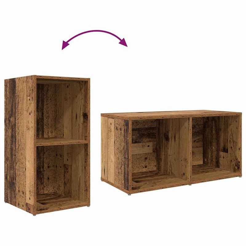 Casa si Gradina - Mobilier - Seturi de mobilier - Seturi living - Set dulap TV 3 pcs Maro 107 x 35 x 37 cm Lemn compozit - Infinity.ro