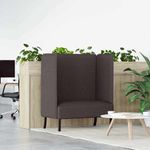 Casa si Gradina - Mobilier - Canapele si coltare - Canapele - Canapea cu spatar inalt maro inchis 109x56x121 cm din material textil - Infinity.ro
