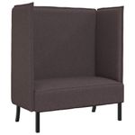 Casa si Gradina - Mobilier - Canapele si coltare - Canapele - Canapea cu spatar inalt maro inchis 109x56x121 cm din material textil - Infinity.ro