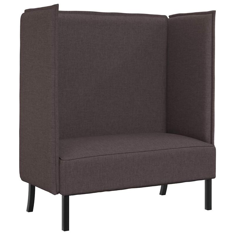 Casa si Gradina - Mobilier - Canapele si coltare - Canapele - Canapea cu spatar inalt maro inchis 109x56x121 cm din material textil - Infinity.ro