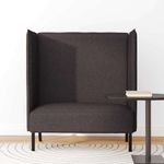 Casa si Gradina - Mobilier - Canapele si coltare - Canapele - Canapea cu spatar inalt maro inchis 109x56x121 cm din material textil - Infinity.ro