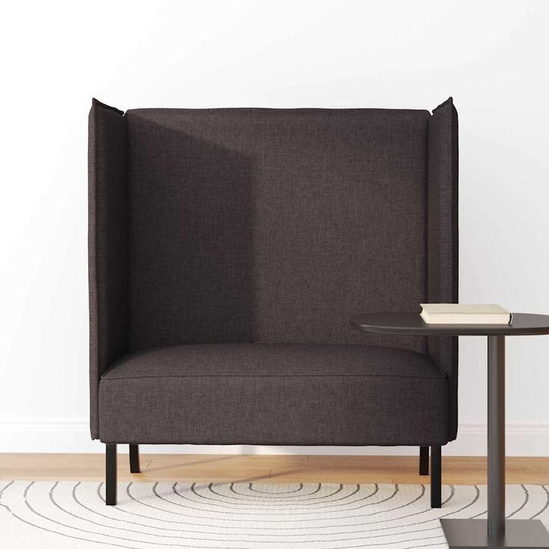 Casa si Gradina - Mobilier - Canapele si coltare - Canapele - Canapea cu spatar inalt maro inchis 109x56x121 cm din material textil - Infinity.ro