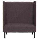 Casa si Gradina - Mobilier - Canapele si coltare - Canapele - Canapea cu spatar inalt maro inchis 109x56x121 cm din material textil - Infinity.ro