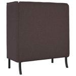 Casa si Gradina - Mobilier - Canapele si coltare - Canapele - Canapea cu spatar inalt maro inchis 109x56x121 cm din material textil - Infinity.ro