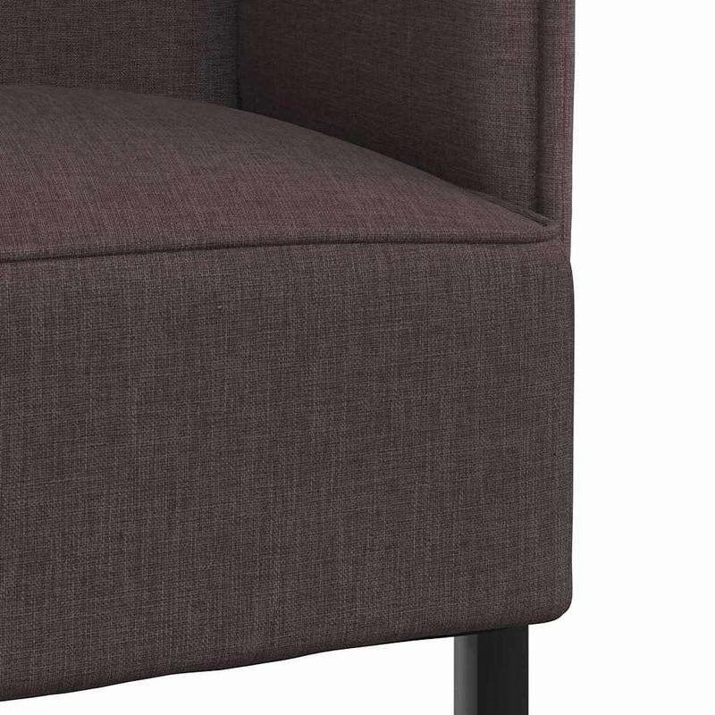 Casa si Gradina - Mobilier - Canapele si coltare - Canapele - Canapea cu spatar inalt maro inchis 109x56x121 cm din material textil - Infinity.ro