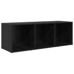 Casa si Gradina - Mobilier - Seturi de mobilier - Seturi living - Set dulap TV 3 pcs Negru 107 x 35 x 37 cm Lemn compozit - Infinity.ro