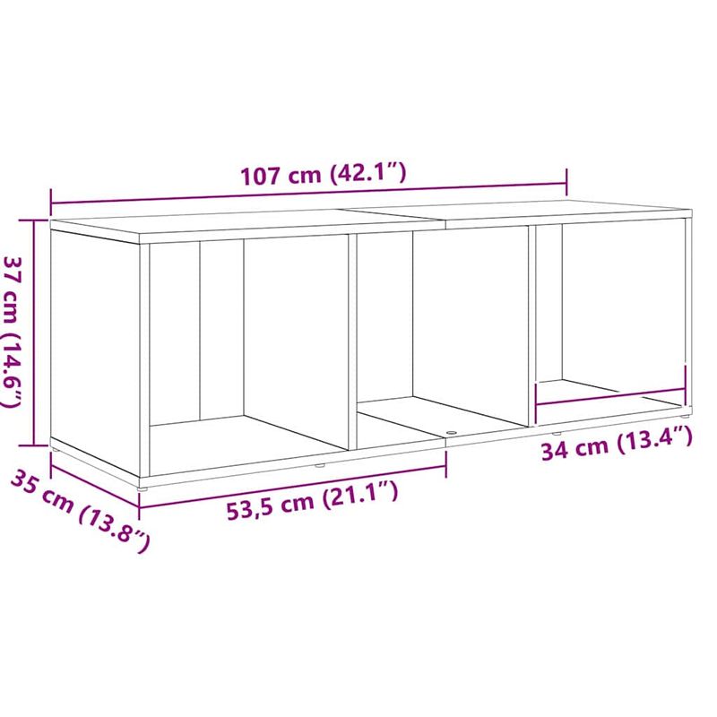 Casa si Gradina - Mobilier - Seturi de mobilier - Seturi living - Set dulap TV 3 pcs Negru 107 x 35 x 37 cm Lemn compozit - Infinity.ro