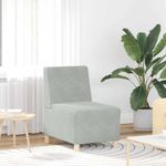 Casa si Gradina - Mobilier - Canapele si coltare - Canapele - Scaune canapea 2 pcs Gri deschis 55 x 74 x 82 cm Catifea - Infinity.ro