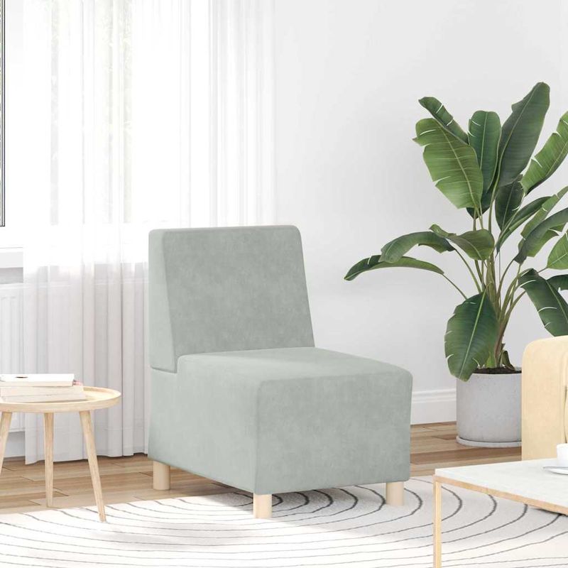 Casa si Gradina - Mobilier - Canapele si coltare - Canapele - Scaune canapea 2 pcs Gri deschis 55 x 74 x 82 cm Catifea - Infinity.ro