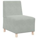 Casa si Gradina - Mobilier - Canapele si coltare - Canapele - Scaune canapea 2 pcs Gri deschis 55 x 74 x 82 cm Catifea - Infinity.ro