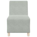 Casa si Gradina - Mobilier - Canapele si coltare - Canapele - Scaune canapea 2 pcs Gri deschis 55 x 74 x 82 cm Catifea - Infinity.ro