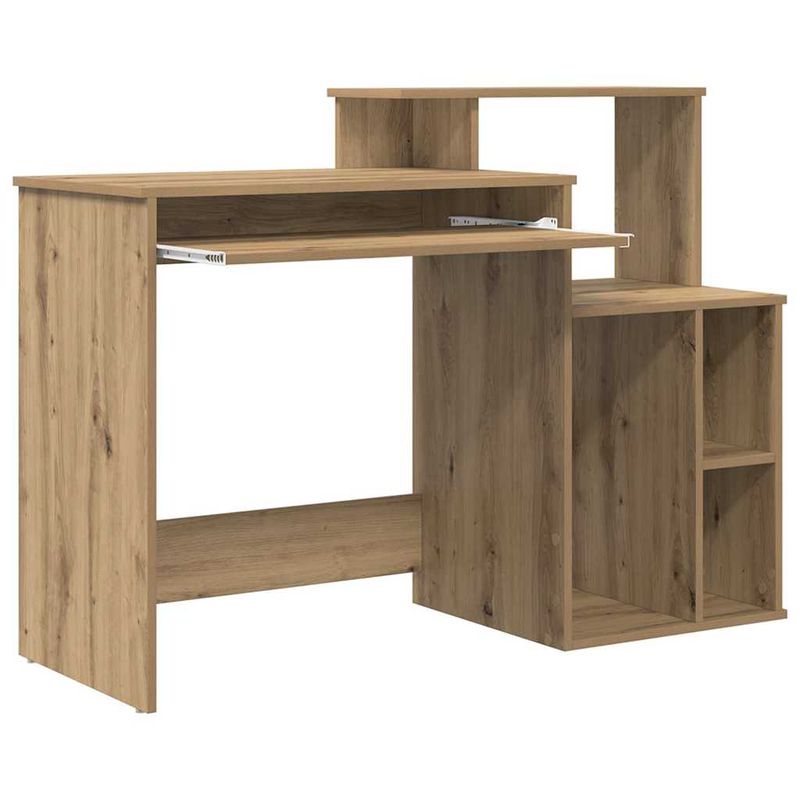 Casa si Gradina - Mobilier - Mese si birouri - Birouri - birou cu depozitare stejar artistic 120.5x44x88.5 cm lemn prelucrat - Infinity.ro