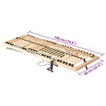 Casa si Gradina - Mobilier - Paturi si accesorii - Paturi - Cadru de pat electric cu 26 de lamele, 7 zone, 90 x 190 cm - Infinity.ro