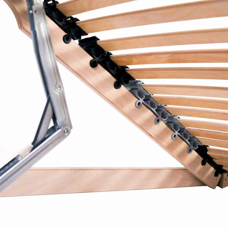 Casa si Gradina - Mobilier - Saltele si somiere - Somiere - Somiera pat Manual Maro 100 x 190 cm Lemn de fag masiv - Infinity.ro