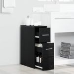 Casa si Gradina - Mobilier - Dulapuri si sifoniere - Dulapuri - Dulap de baie subtire Stejar negru 22 x 44 x 61.5 cm PAL - Infinity.ro