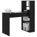 Casa si Gradina - Mobilier - Mese si birouri - Birouri - Birou cu depozitare stejar negru 113x54x120 cm Lemn ingineresc - Infinity.ro