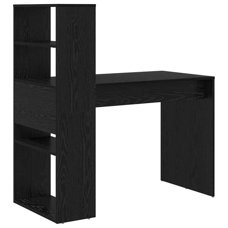 Casa si Gradina - Mobilier - Mese si birouri - Birouri - Birou cu depozitare stejar negru 113x54x120 cm Lemn ingineresc - Infinity.ro