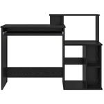 Casa si Gradina - Mobilier - Mese si birouri - Birouri - Birou cu stocare Stejar Negru 120.5x44x88.5 cm Lemn prelucrat - Infinity.ro