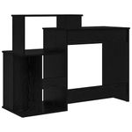 Casa si Gradina - Mobilier - Mese si birouri - Birouri - Birou cu stocare Stejar Negru 120.5x44x88.5 cm Lemn prelucrat - Infinity.ro