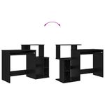 Casa si Gradina - Mobilier - Mese si birouri - Birouri - Birou cu stocare Stejar Negru 120.5x44x88.5 cm Lemn prelucrat - Infinity.ro