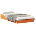 Casa si Gradina - Mobilier - Paturi si accesorii - Paturi - Cadru de pat de podea Maro ceruit 75 x 190 cm - Infinity.ro