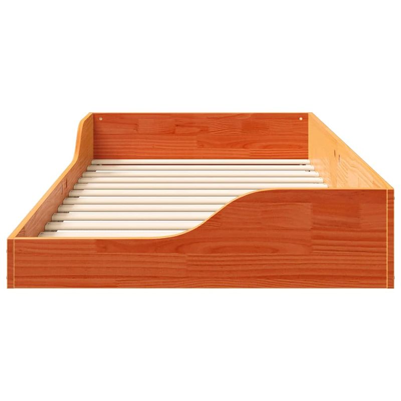 Casa si Gradina - Mobilier - Paturi si accesorii - Paturi - Cadru de pat de podea Maro ceruit 75 x 190 cm - Infinity.ro