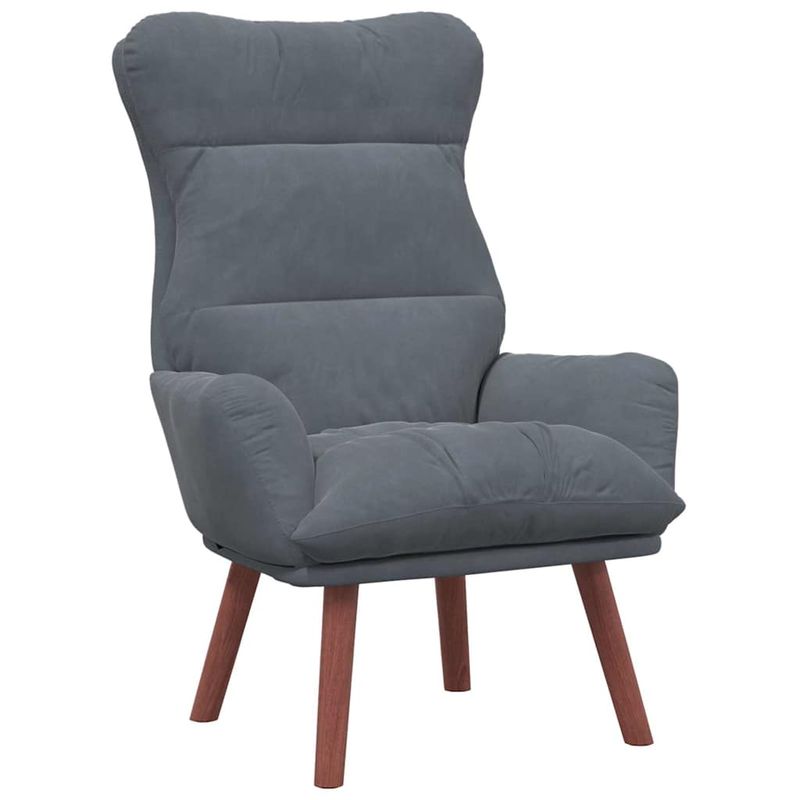 Casa si Gradina - Mobilier - Scaune si fotolii - Fotolii - Fotoliu Relaxant din Catifea Gri Inchis - Infinity.ro