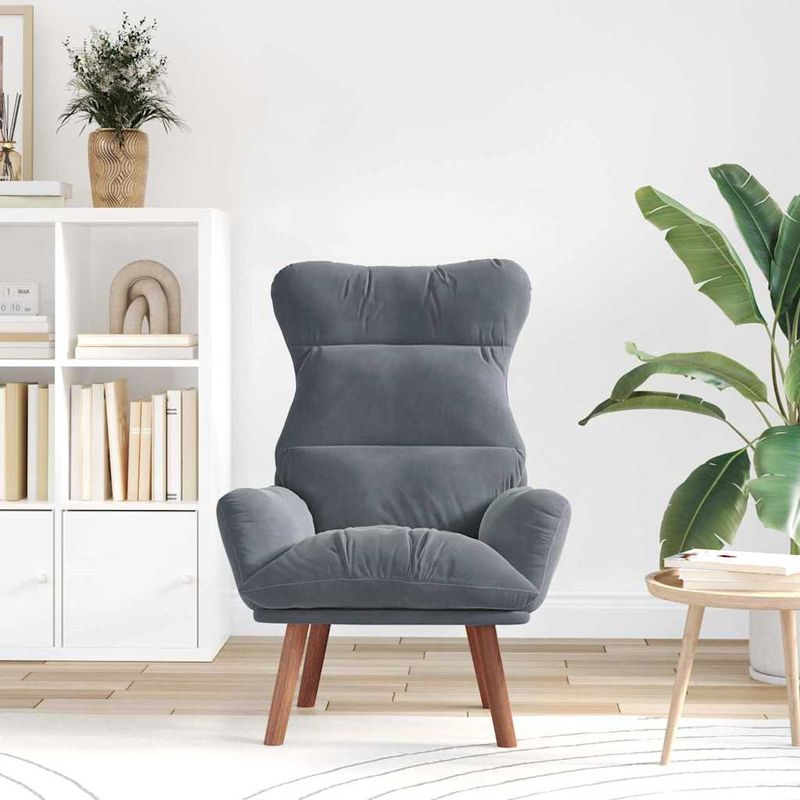 Casa si Gradina - Mobilier - Scaune si fotolii - Fotolii - Fotoliu Relaxant din Catifea Gri Inchis - Infinity.ro